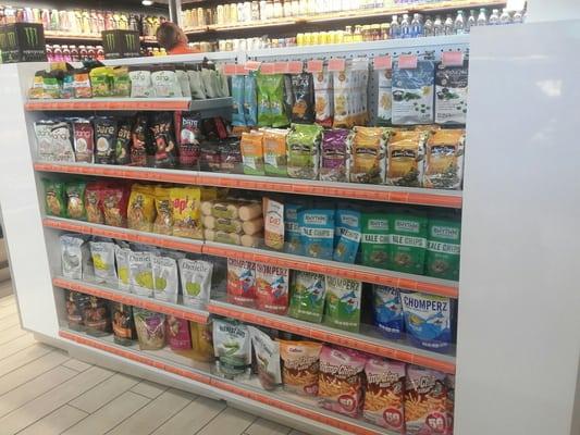 Wide variety of organic and gluten free foods.