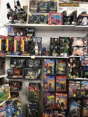 Wall of toys