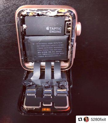 The guts of the #applewatchseries3 
#5280fixit #northglenn #denver #303 #repairs #denverhustle #hashtagdenver