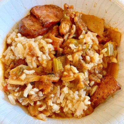 Seafood Gumbo with sausage