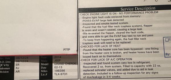 Heating core scam discovered today and the REAL root of the CE light cause