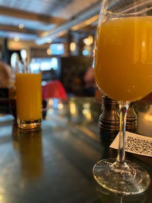 Mimosa and orange juice