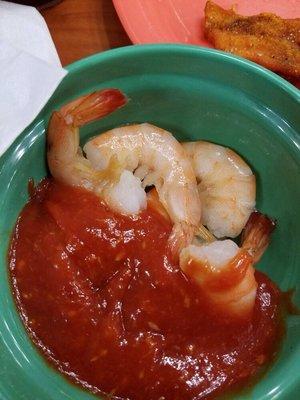 Boiled shrimp