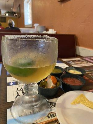 I may just be disappointed, but this beer looks smaller than other Mexican restaurants in town