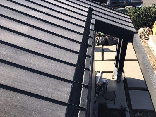 Custom standing seam metal roofs