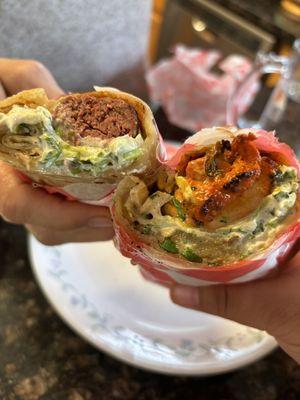 Beef Bihari Roll and Chicken Tandoori Tikka Boti Roll