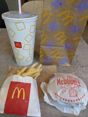 $3 bundle: McDouble and small fries