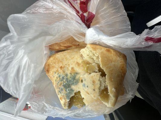 Moldy piña empanada