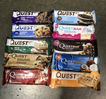 We have a huge selection of Quest bars in amazing flavors