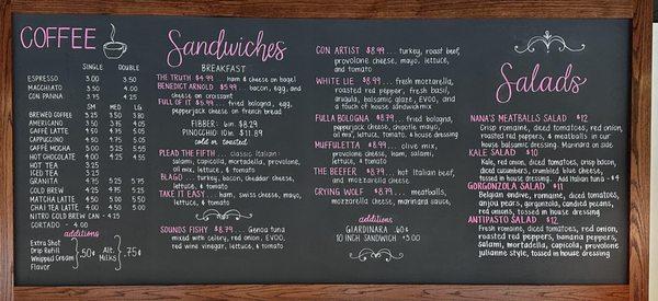 Our delicious menu