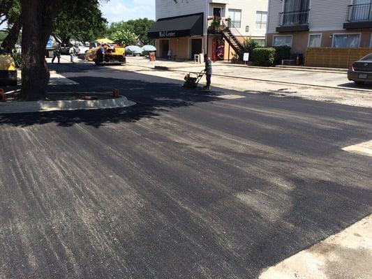 Mill and overlay asphalt repair.