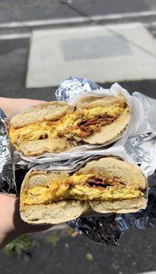 Bacon, Egg, & Cheese on an Everything Bagel