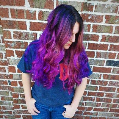 #Bayalage #vividpurplehair