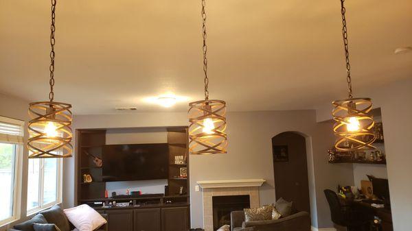 New light fixtures