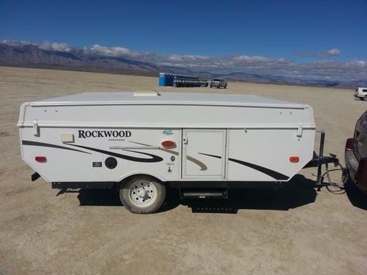 Awesome tent trailer.