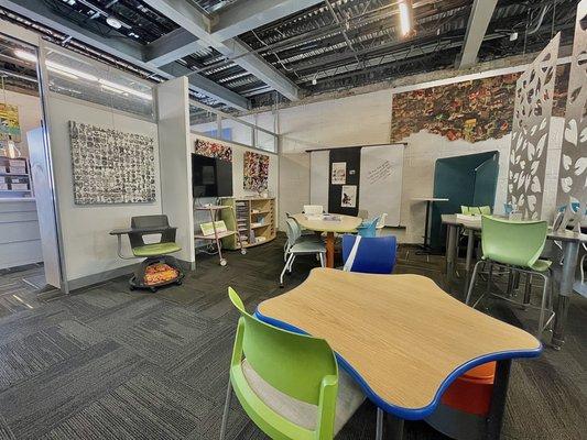 Workplace Solutions offers furniture for educational spaces as well as office spaces. Furniture by Steelcase Learning and Smith System