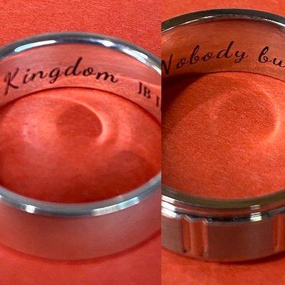 Ring & jewelry engraving.