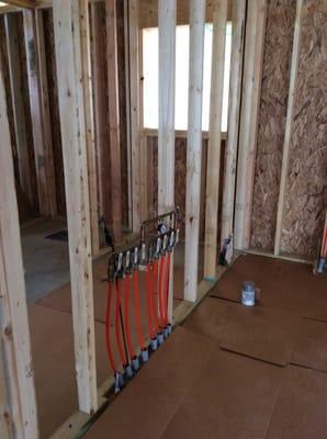 Radiant heat- new construction