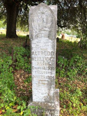 One of the oldest graves from 1924