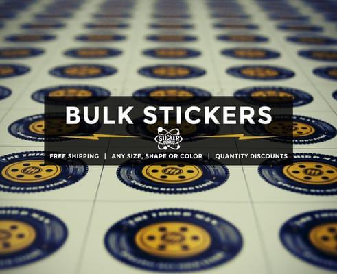 Custom Bulk Quantity Removable Stickers