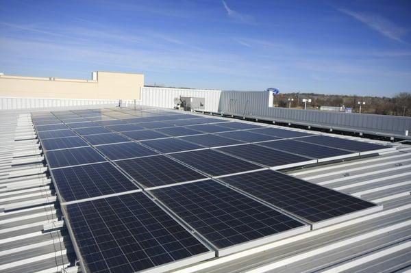 Gary Crossley Ford in North Kansas City, Missouri installed 50 kilowatts of solar energy with Brightergy.