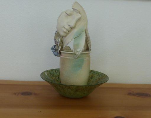 Beautiful vase / wine carafe by Joyce Schleiniger