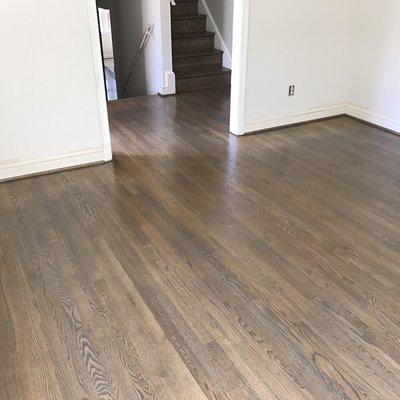 Classic Gray stain on White Oak floors.