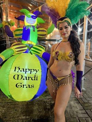 Mardi Gras performer