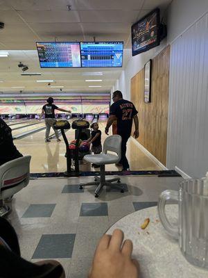 Bowling with the family