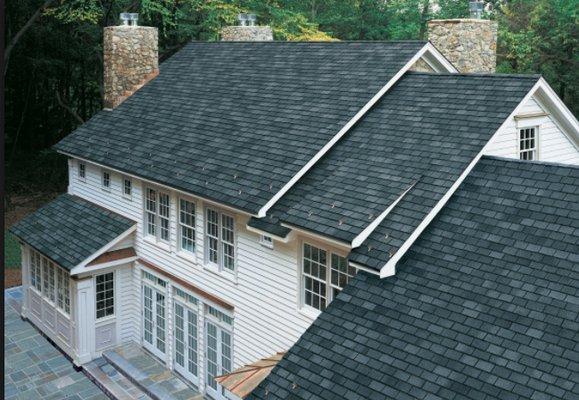 GAF Timberline HD Lifetime Asphalt Shingle:
   New Roof Installation in Pewter Grey color
   Abstract Roofing Company