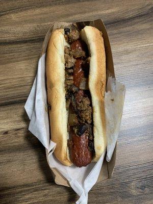 The "chili dog"