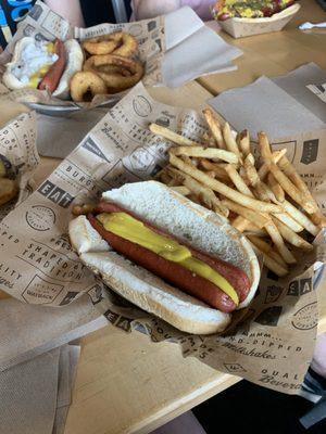 Dog and fries