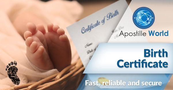 Fast Apostille Birth Certificate