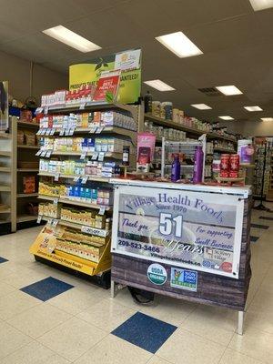 Village Health Foods feature table highlights specials and new products