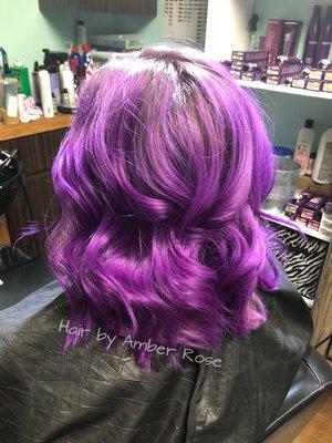 Custom violet shade using Mydentity and Pravana Vivids