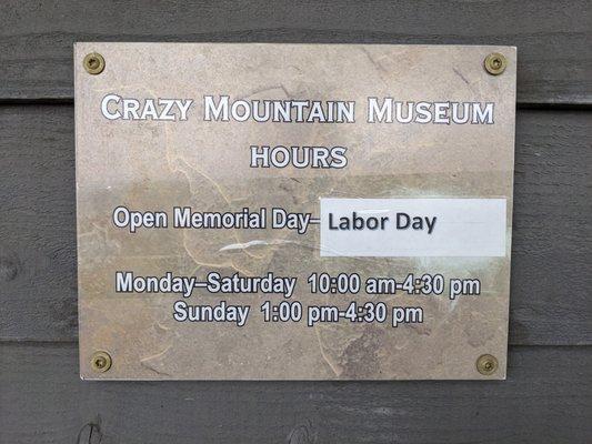 Crazy Mountain Museum, Big Timber