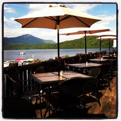 Lunch and Dinner are served during the Spring and Summer months at the Moose Lodge Boathouse Restaurant