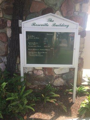 Roseville building sign