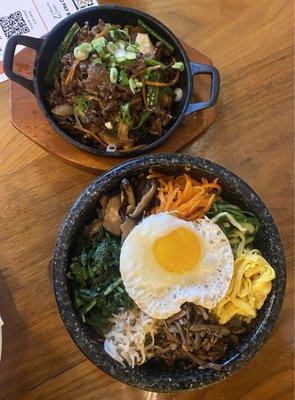 Beef Bulgogi and bibimbap