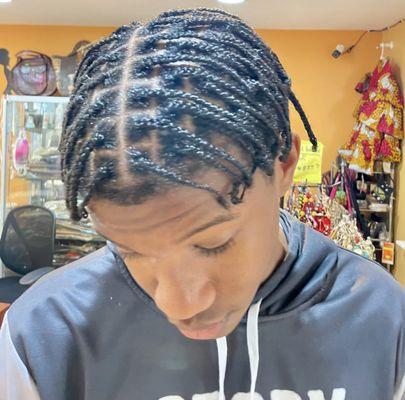 Own hair individual braids