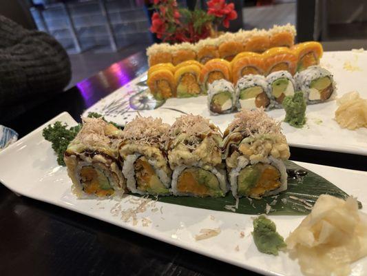 Amazing sushi, combo dishes