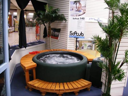 Softub with wood surround Made in the USA