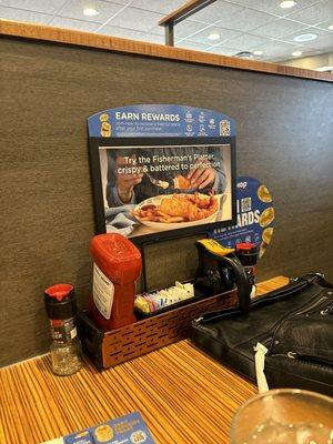 Booth at IHOP