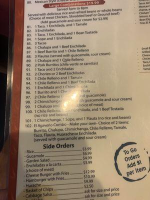 Menu 6/8