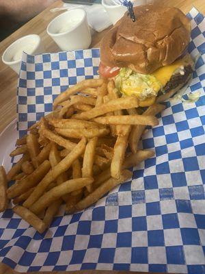 American Eagle burger