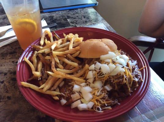 Susan is having the Chili Burger