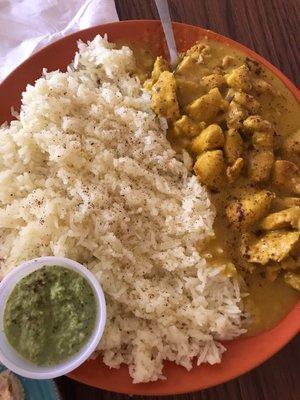 Chicken Curry with Basmati rice