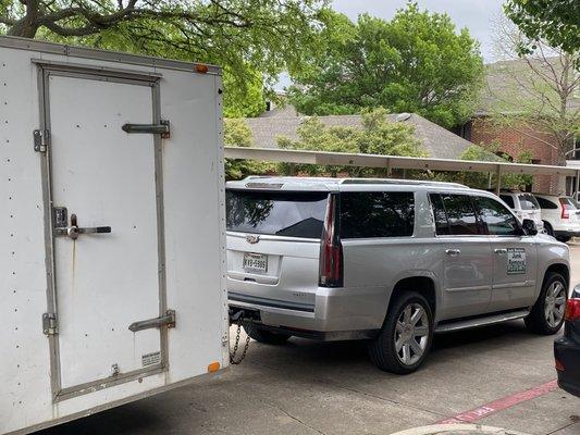 Removing a washer & dryer in Richardson!