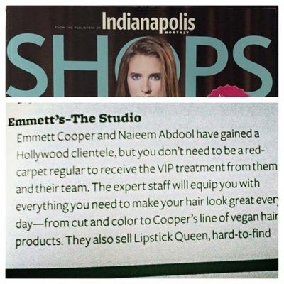 As featured in Indianapolis monthly best of