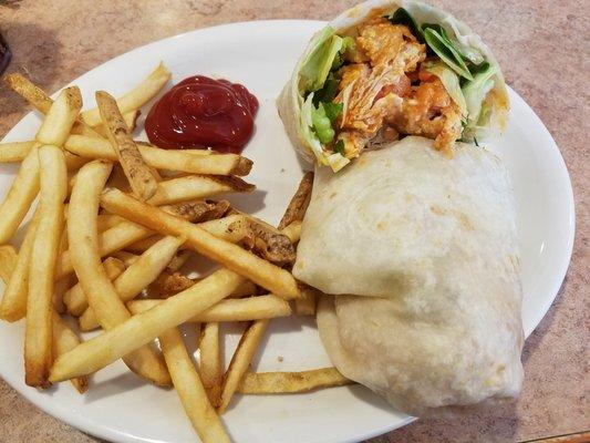 Buffalo chicken wrap